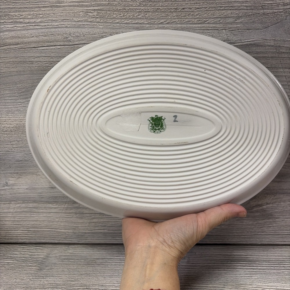 Portmeirion Botanic Garden 13 Inch Oval Steak Platter Eastern Hyacinth (D1) - Picture 6 of 9